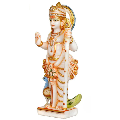 Marble Murugan Statue