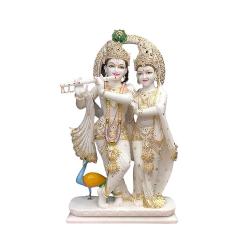 Marble Radha Krishna Statue