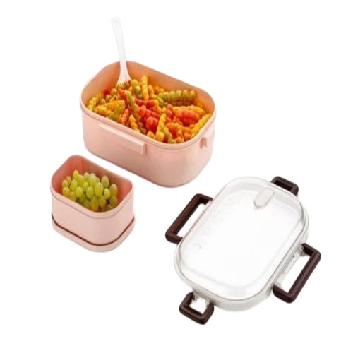 Plain Kids Plastic Lunch Box