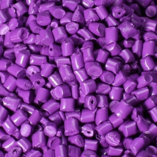colored plastic granules