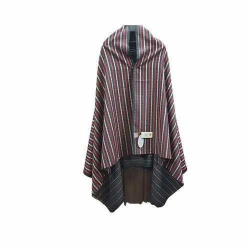 Striped Printed Woolen Shawl
