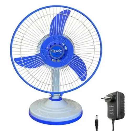 Blue Table Fan By Lovely Solar Fan