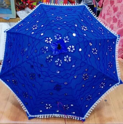 Decoration Pure Cotton Blue Umbrella