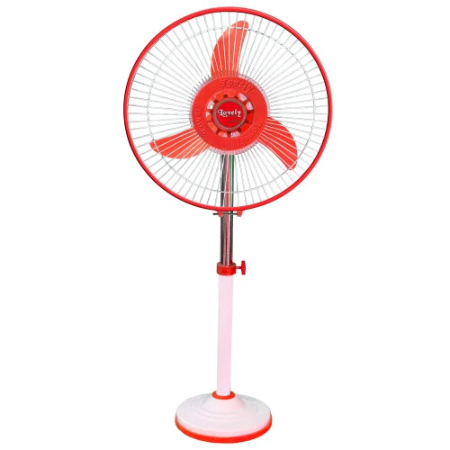 Energy Efficient Pedestal Fan - Color: Red