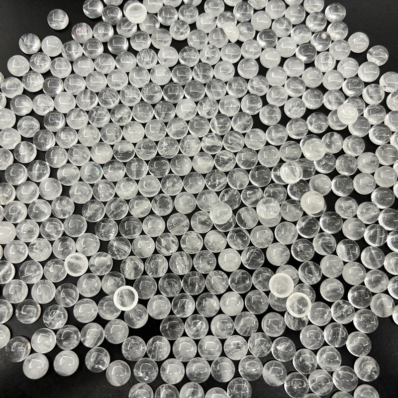 Natural Crystal Quartz Round Cabochons For Jewellery And Crafts Making - Gender: Women