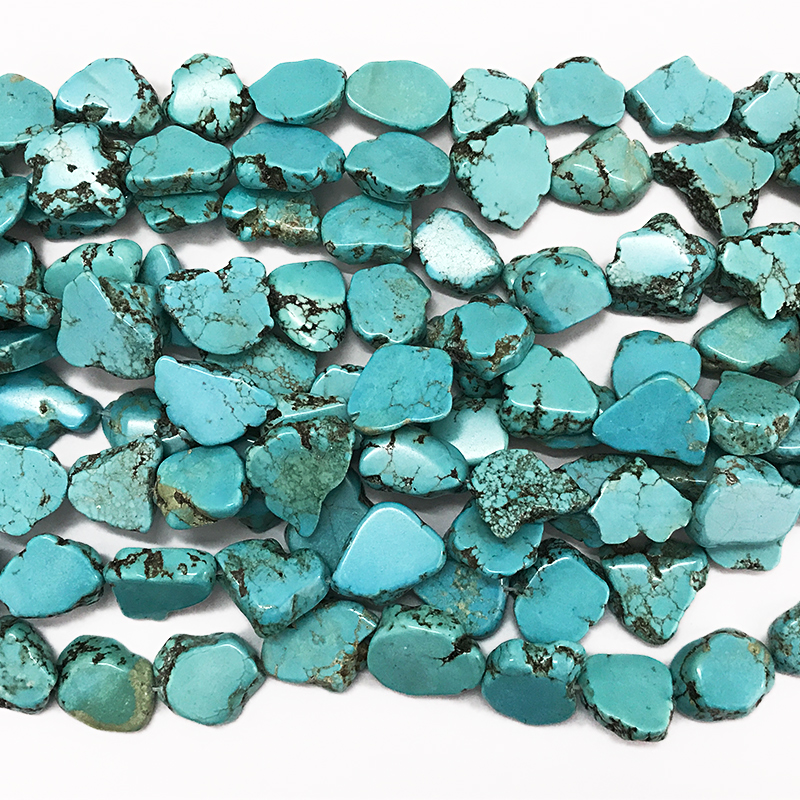 Stabilized Turquoise Slabs Jewelry Stones Loose Gemstone Beads For Jewelry Diy - Beads Colour: Blue/Green