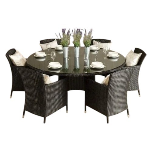 6 Seater Wicker Garden Chair Set