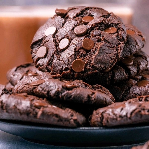 Eggless Chocolate Cookies