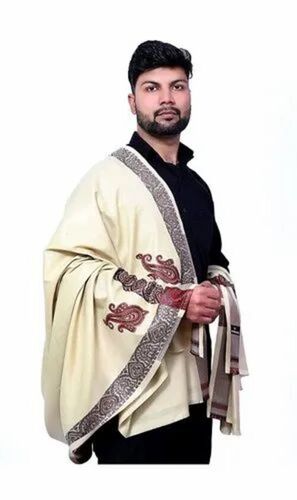 Mens Printed Polyacrylic Shawl