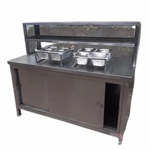 Stainless Steel Glass Display Counter