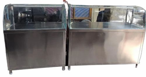 Stainless Steel Pav Bhaji Counter - Design: Yes