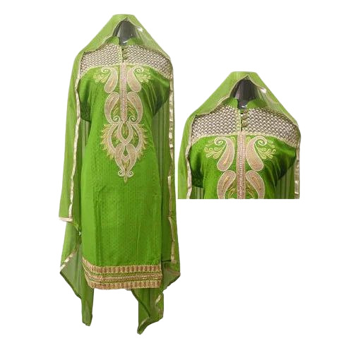 Embroidered Churidar Suit