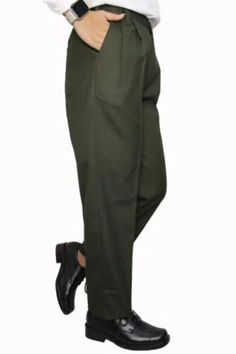 Olive Green Boys School Pants