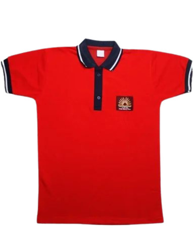 Red Color School T-Shirt