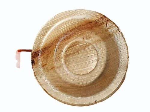 4.5 Inch Round Areca Leaf Bowl
