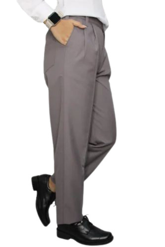 Grey Boys School Pants