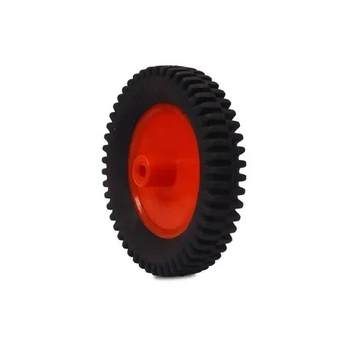Toy Truck Wheel - Color: Black And Red