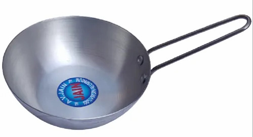 Aluminium Polished Kadhai - Interior Coating: Na