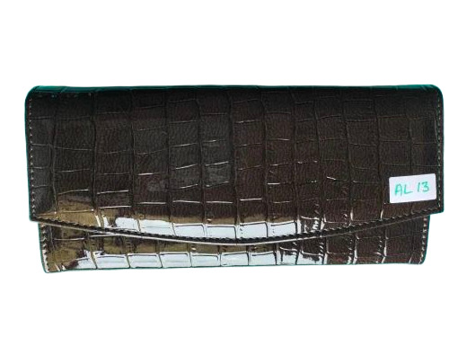 Black Pu Leather Ladies Wallet