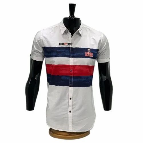 Half Sleeve Striped Shirt