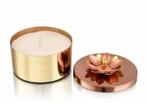 Beautiful Shape Iron Round Candle Jar