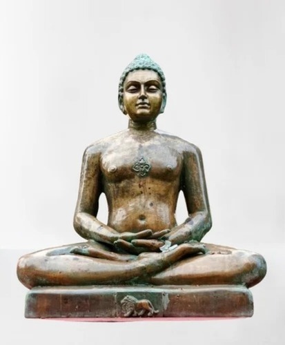 Bronze Sri Bhagawan Mahaveer Jain Statue
