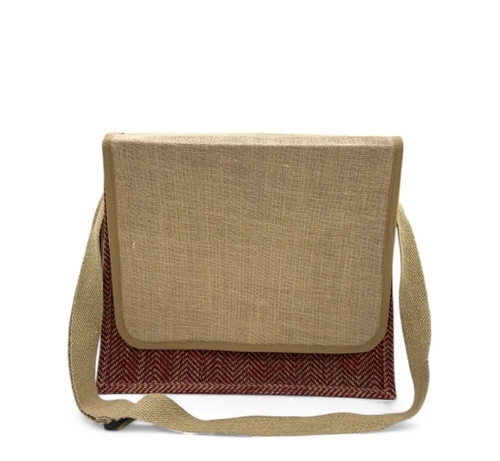 Brown Jute File Bag