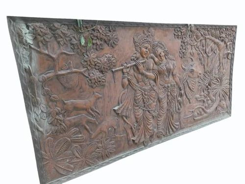 Fiber Radha Krishna Wall Mural