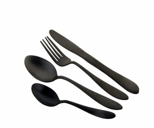 Black Stainless Steel Cutlery Set