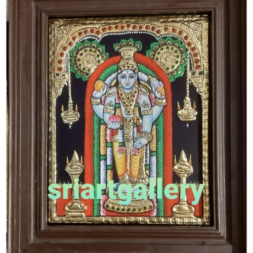 Guruvayoorappan Tanjore Painting