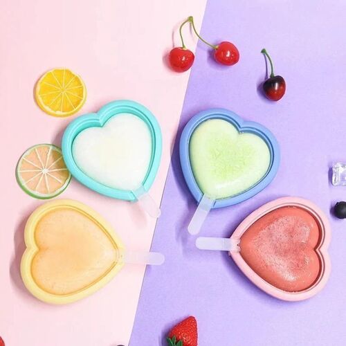 Heart Shape Ice Cube Maker Tray - Color: ......................