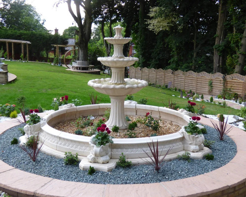 Marble Water Fountain - Color: .