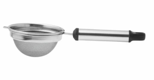 Stainless Steel Double Mesh Pipe Handle Tea Strainer