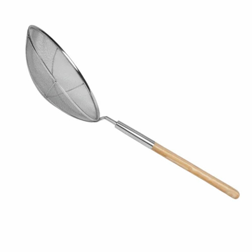 Stainless Steel Wooden Handle Tea Strainer