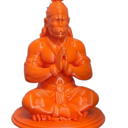 Hanuman Idol Folded Hands 3 Inch 3d Printed