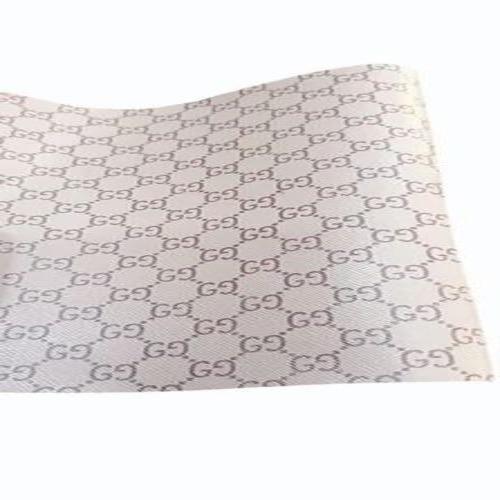 0.60mm White Printed Pvc Leather Fabric