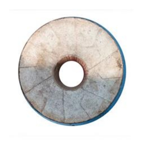 18inch Flour Mill Stone - Thickness 200mm, Grey, Round Shape, 8inch Hole | White Color