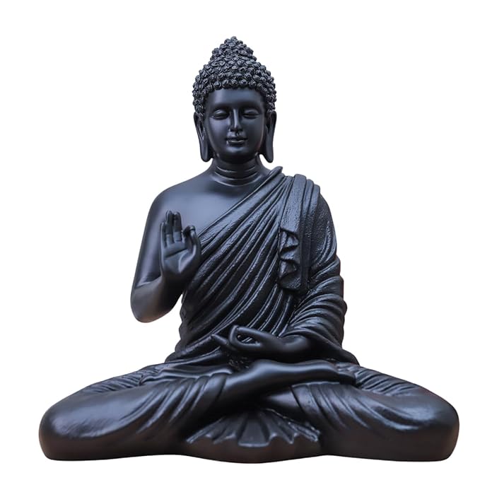 Black Buddha Statue - Regional Style: Indian