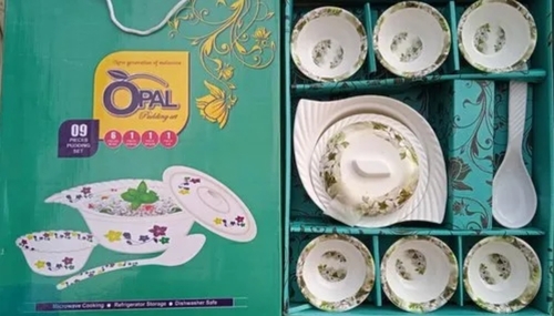 Melamine Opal Pudding Set