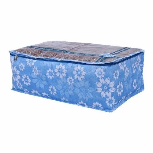 Net Double Blue Lehenga Cover