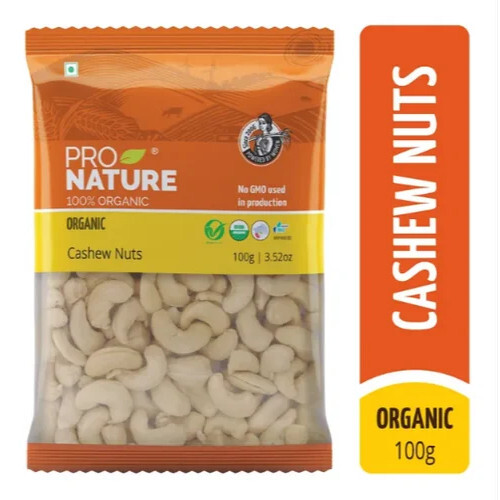 Organic Cashew Nuts 100g Pack