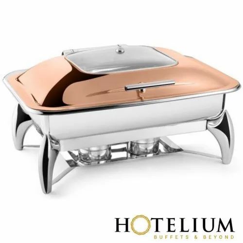 10 Litres Square Glass Chafing Dish
