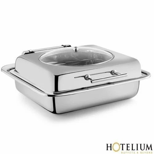 6.5 Litres Square Stainless Steel Chafing Dish