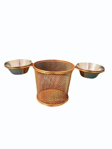 9cm Round Chips Wire Basket
