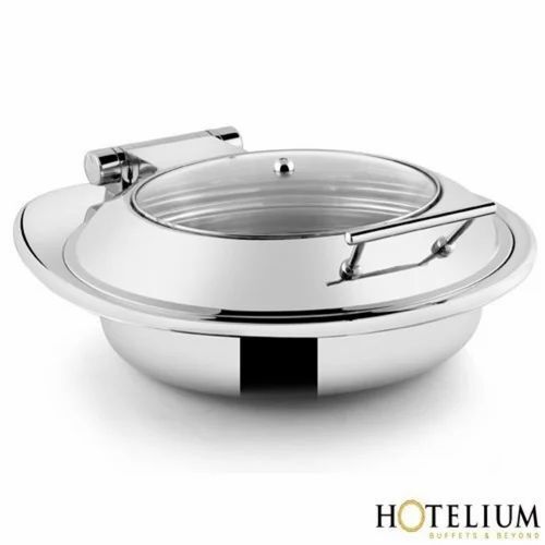 Good Quality 6.5 Litres Round Stainless Steel Chafing Dish