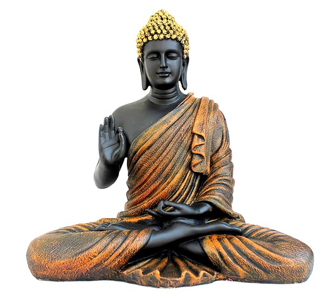 Sitting Buddha Statue - Material: Resin