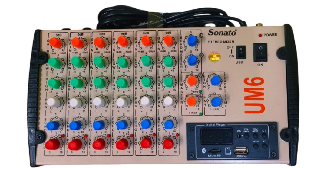 Sonato Stereo Mixer Um 6 - Color: Multicolor