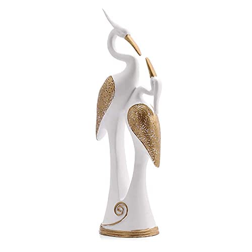 White Swan Pair Showpiece
