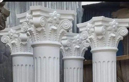 White Color GRC Column