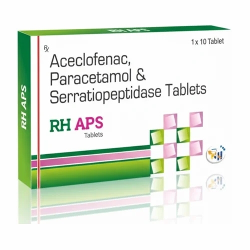 Aceclofenac Paracetamol Serratiopeptidase Tablets 